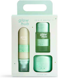 Glow Hub Calm & Soothe 3 Step Σετ Περιποίησης με Κρέμα Προσώπου