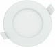 Optonica Round Metallic Recessed Spot with Integrated LED and Adjustable White Light White 11.5x11.5cm. 1pcs