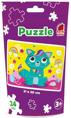 Puzzle pentru Copii On The Go Γατούλα pentru 3++ Ani 24buc Roter Kafer