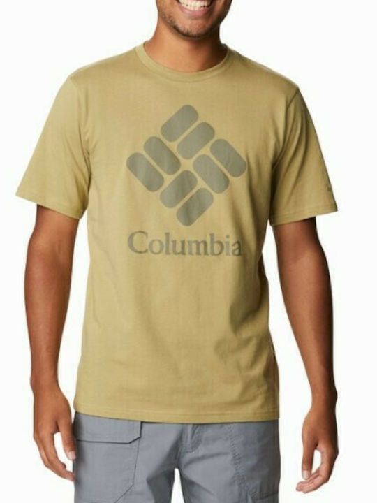 Columbia Ανδρικό T-shirt Savory stone με Λογότυπο