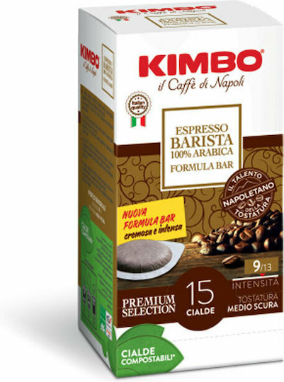 Kimbo Κάψουλες Espresso Barista Συμβατές με Μηχανή E.S.E. Pod 15caps