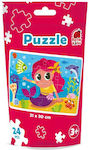 Kids Puzzle On The Go Γοργόνα for 3++ Years 24pcs Roter Kafer