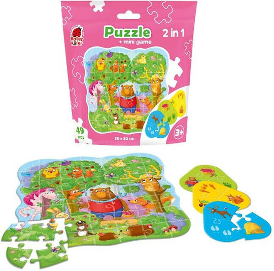 Παιδικό Puzzle Μαγικό Δάσος για 3+ Ετών 49pcs Roter Kafer