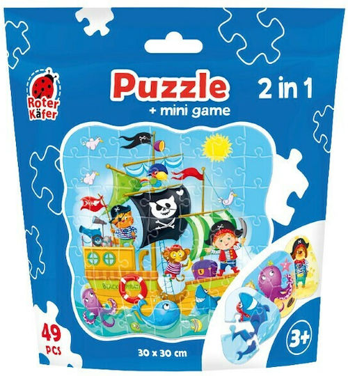 Παιδικό Puzzle Πειρατές για 3+ Ετών 49pcs Roter Kafer