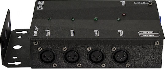 Involight DMXS4 DMX Splitter für Lichtkonsole / 1 XLR-Eingang