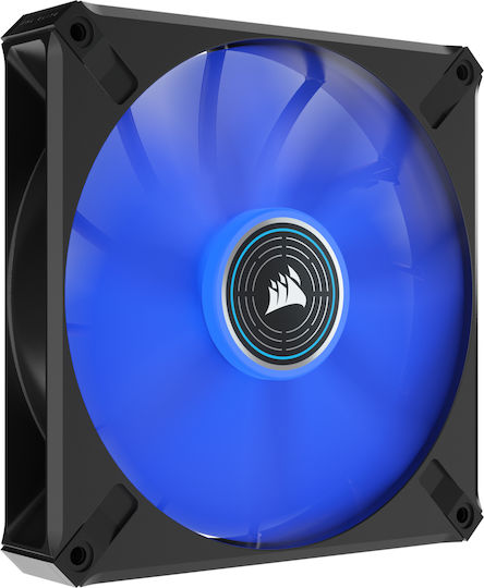 Corsair ML140 LED Elite Premium Case Fan (1600rpm / 82.9cfm) with Blue Lighting and 4-Pin PWM Connection