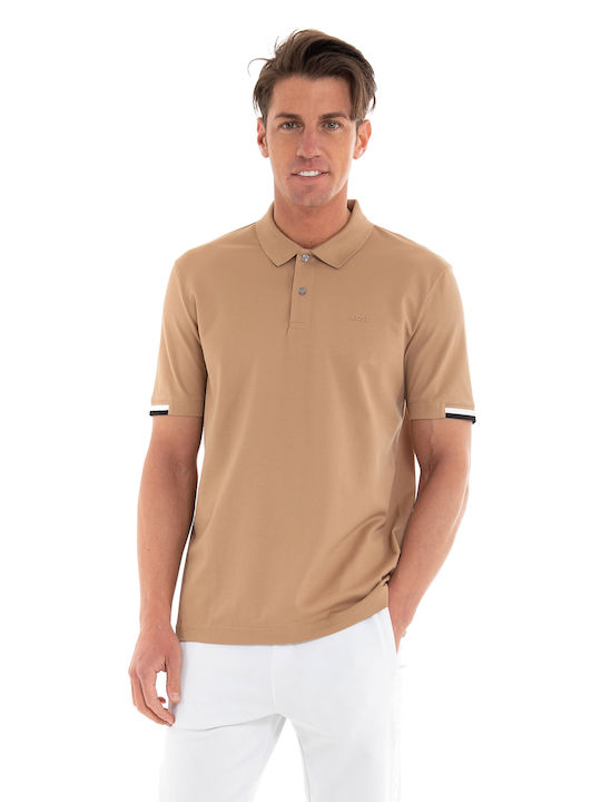 Hugo Boss Men's Short Sleeve Blouse Polo Beige