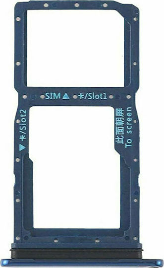 Βάση Κάρτας SIM & SD Μπλε για Huawei P Smart Z