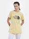 The North Face Damen Sport T-Shirt Gelb