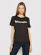 Wrangler Damen Sport T-Shirt Schwarz