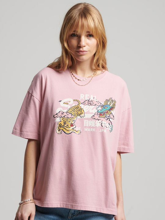 Superdry Vintage Vl Narrative Γυναικείο T-shirt...