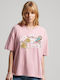 Vintage Vl Narrative Women's T-shirt Pink