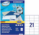 Avery 2100 Self-Adhesive Rectangular A4 Labels 70x41mm