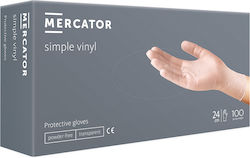 Mercator Medical Einfache Vinyl Puderfreie Untersuchungshandschuhe 100 Stück