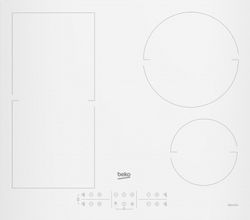 Beko HII64200FMTW Autonomous Cooktop with Induction Burners and Locking Function 58x51cm