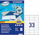 Avery 3300 Αυτοκόλλητες Ετικέτες Α4 Ορθογώνιες 70x25.4mm