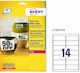 Avery 280 Self-Adhesive Rectangular A4 Labels 99.1x38.1mm