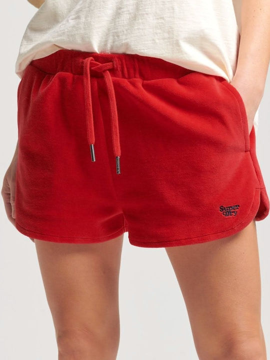 Superdry Vintage Jersey Women's Sporty Shorts Red