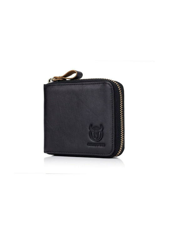 Bull Captain Men's Leather Wallet with RFID Black