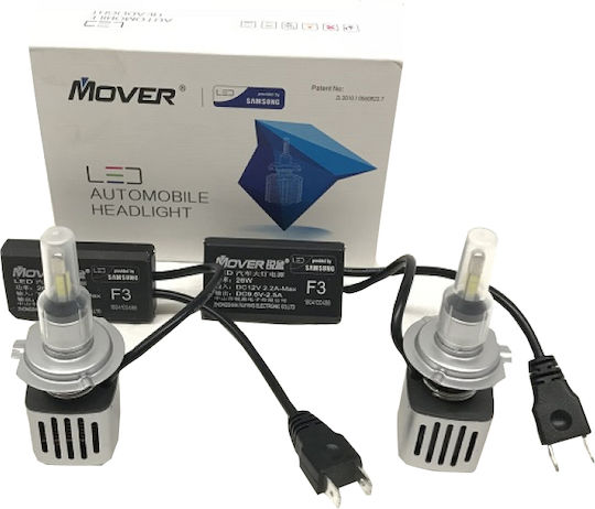Mover Samsung Lamps Car H4 LED 6500K Cold White 26W 2pcs