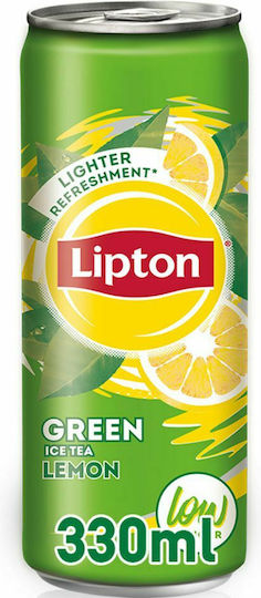 Lipton Green Ice Tea Λεμόνι Χωρίς Ανθρακικό & Ζάχαρη σε Κουτί 330ml