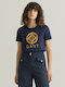 Gant Women's T-shirt Polka Dot Navy Blue