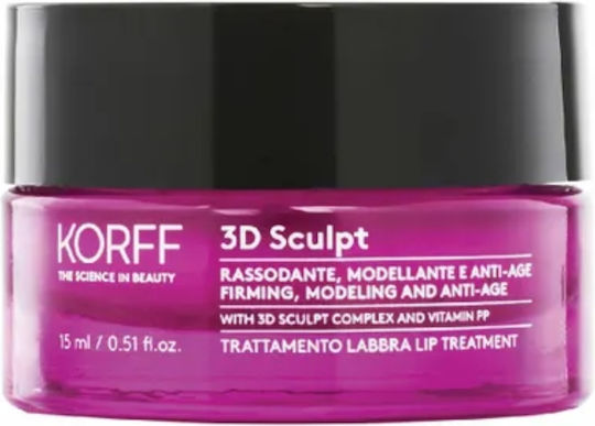 Korff Treatment Firming Modeling Anti Age Αντιγηραντική Κρέμα Χειλιών με Νιασιναμίδη 15ml