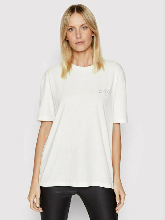 Vero Moda Feminin Oversized Tricou Alb