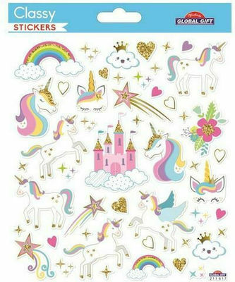 Global Gift Stickers Unicorns