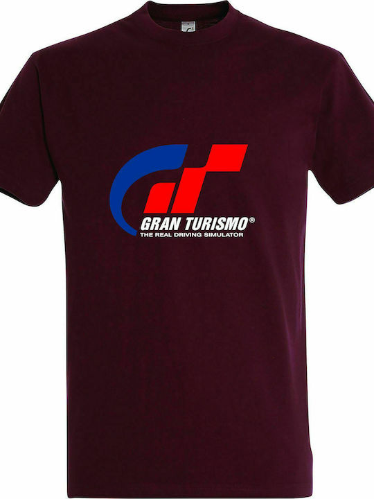 T-shirt Unisex " Gran Turismo ", Burgundy