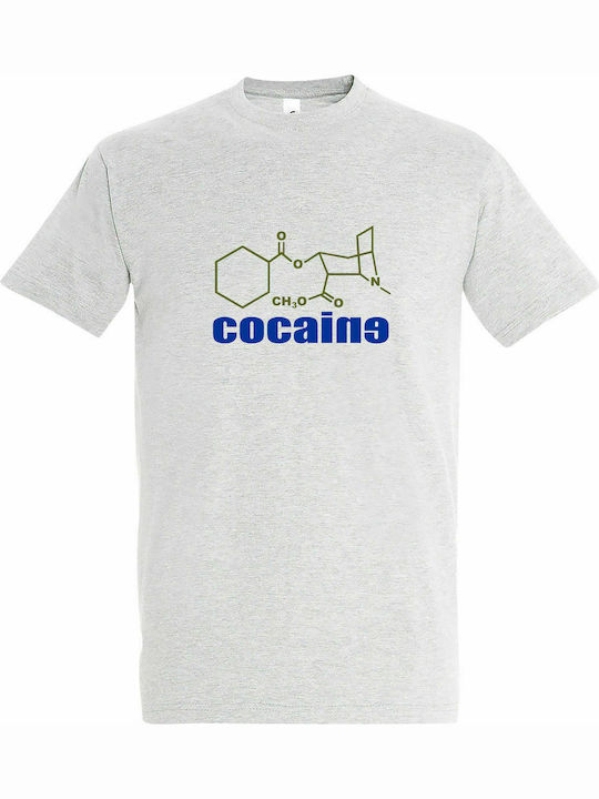 T-shirt Unisex " Cocaine Molecule ", Ash