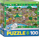 Kids Puzzle A Day in the Zoo for 5+ years+ Years 100pcs Eurographics