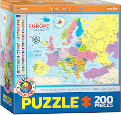 Παιδικό Puzzle Map για 6+ Ετών 200pcs Eurographics Παιδικό Puzzle Map για 6+ Ετών 200pcs Eurographics