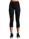 BodyTalk Frauen Capri Leggings Hochgeschnitten Schwarz