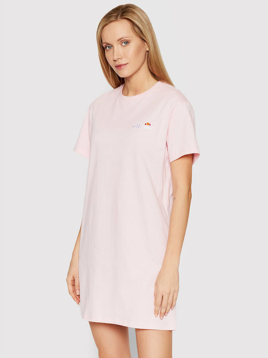 Ellesse Adore Καλοκαιρινό Mini Αθλητικό Φόρεμα T-shirt Κοντομάνικο Ροζ