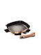 Berlinger Haus Metallic Line Grill made of Aluminum with Stone Coating Rose Gold Collection 28cm