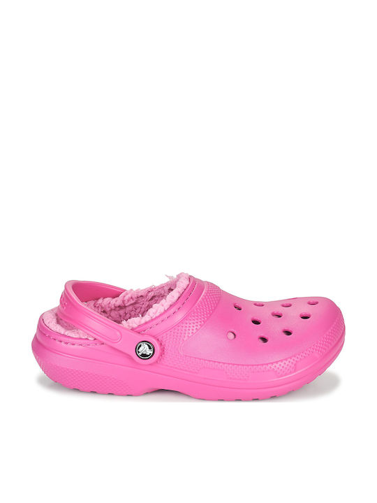 Crocs Classic Fuzz Lined Γυναικεία Ανατομικά Σα...