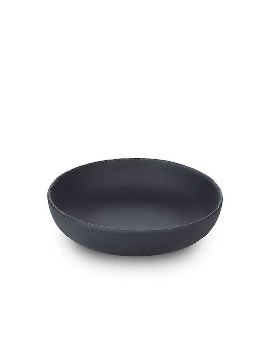 Espiel Basalt Plastic Salad Bowl Black 22x22cm