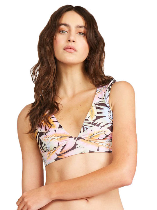 Postcards From Paradise Bikini Top Floral Ροζ