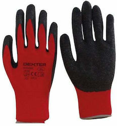 Dexter Gloves for Work Red Latex