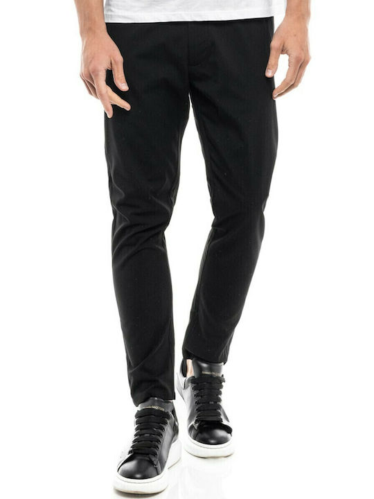 Hose Chino Elastisch Schwarz