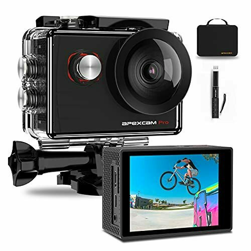 Apexcam M90 Pro Action Camera 4K Ultra HD Υποβρύχια (με Θήκη) με WiFi