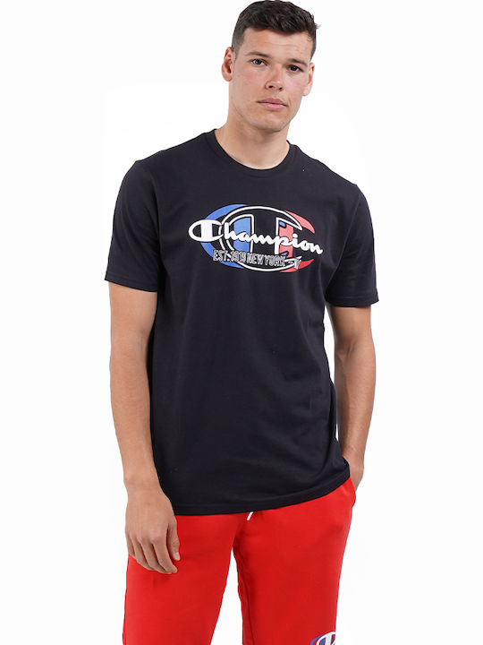 Champion Crewneck T-shirt Μαύρο