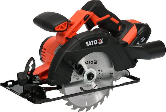 Yato Δισκοπρίονο 18V 1x2Ah με Σύστημα Αναρρόφησης