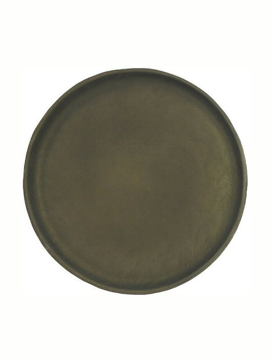 InTheBox Aluminum Round Decorative Tray Cape Titan 30x30x1cm