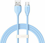 Baseus Jelly Liquid Silica Gel USB 2.0 Cable USB-C male - USB-A male 100W Blue 1.2m (CAGD010003)