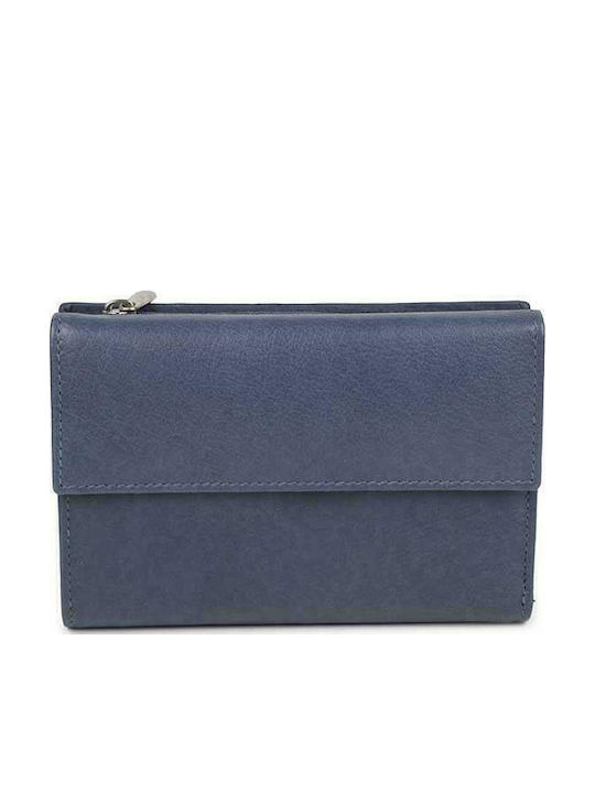 Fetiche Leather Large Leather Women's Wallet Blue