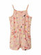 Kinderstoff-Overall-Shorts/Bermudas Rosa