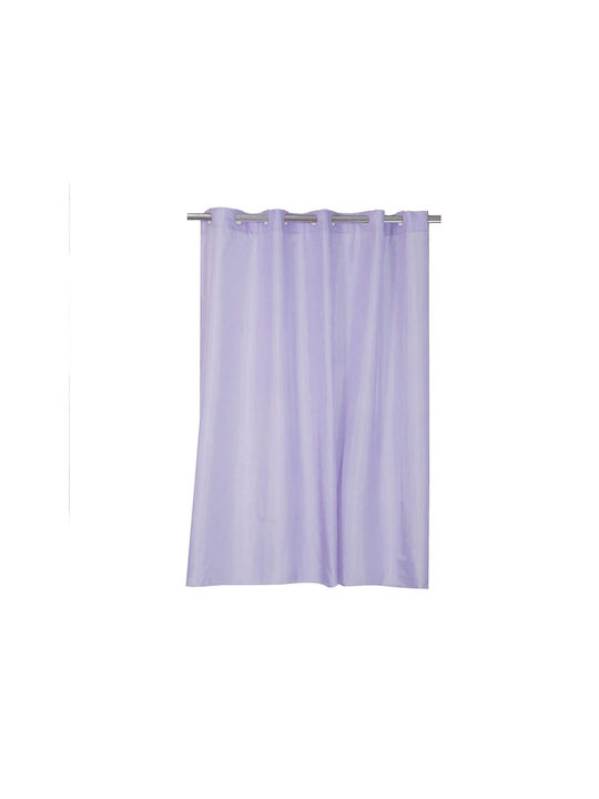 Nef-Nef Shower Κουρτίνα Μπάνιου Υφασμάτινη με Τρουκς 180x200 cm Lavender