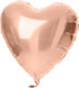 Balloon Foil Valentine's Day Heart Rose Gold 45.7cm